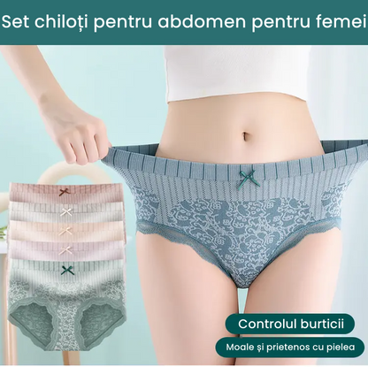 🔥Promoție de primăvară - Ultimele 2 zile: Reducere 40%!🔥【Cumpără 4, primești 4 gratis】Chiloți pentru femei, talie înaltă, antibacterieni, cu absorbție și eliminare a umezelii.3885645